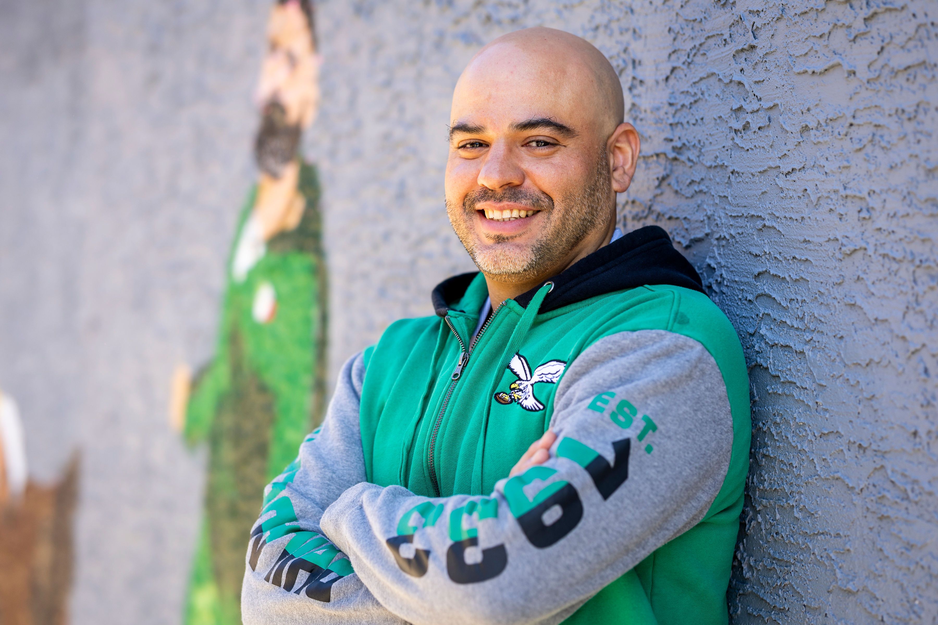 Pablo engaging with community